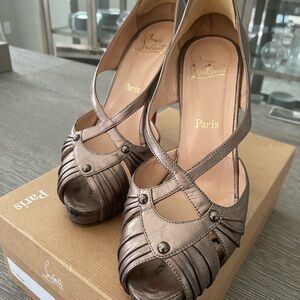 Christian Louboutin Metallic Pumps